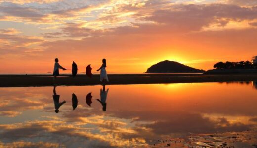 【三豊市】父母ヶ浜｜日本のウユニ塩湖と呼ばれる夕景の絶景ビーチ