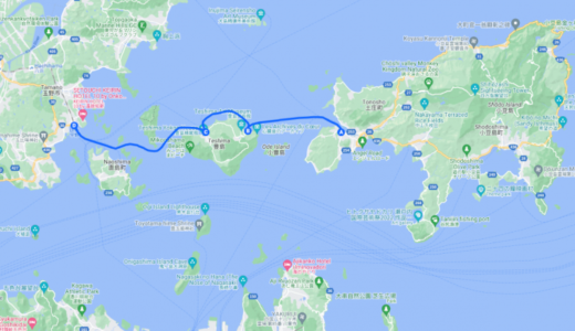 土庄（小豆島）-唐櫃（豊島）-家浦（豊島）-宇野（岡山）航路